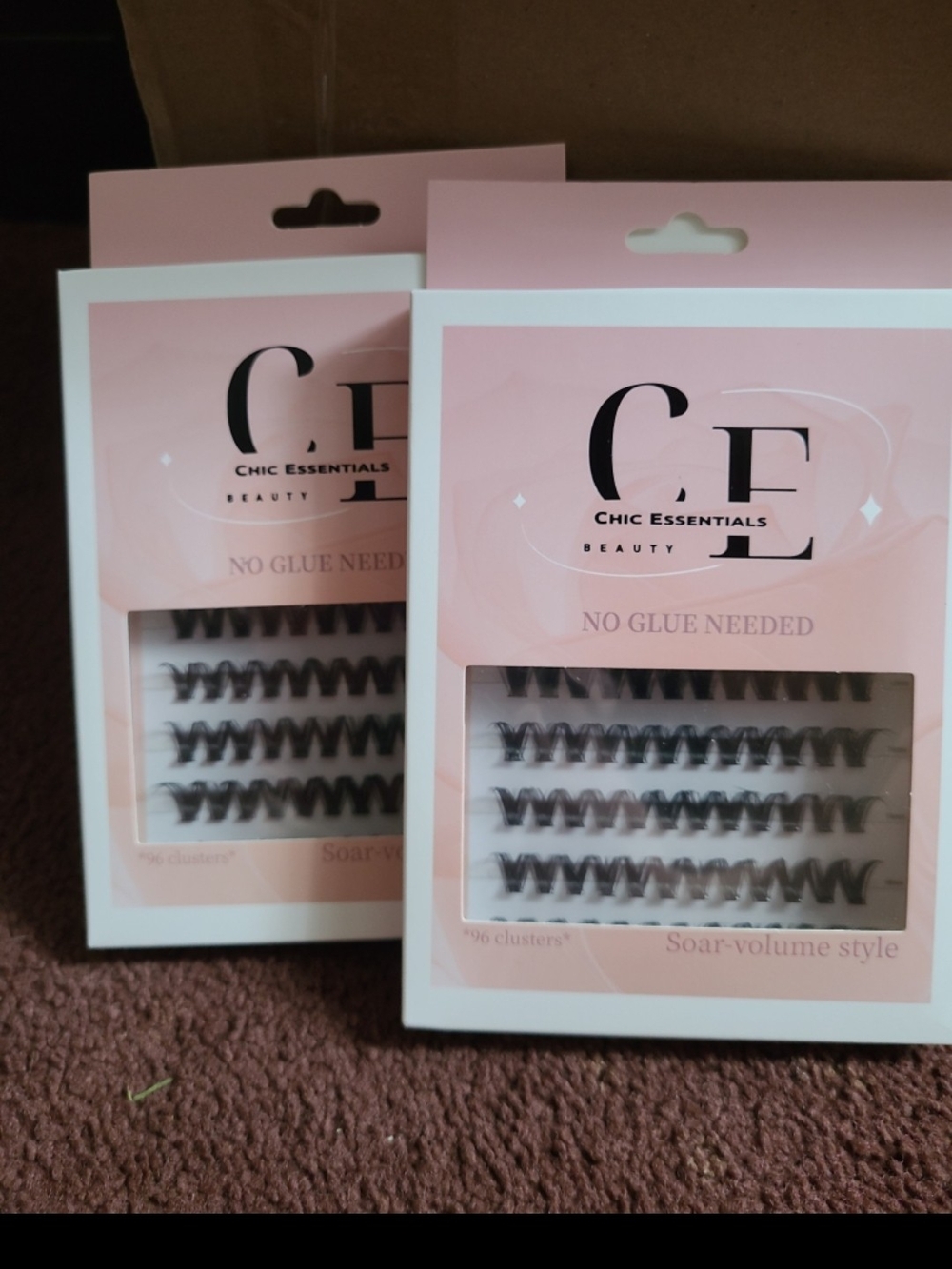 2 Packs Glueless Eyelash Clusters No-Glue Needed False Eyelashes